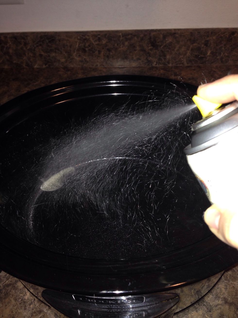 Spray your crockpot. It helps the food from sticking or burning some!