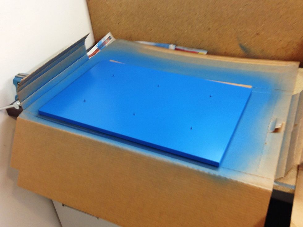 Spraypaint the door as well.