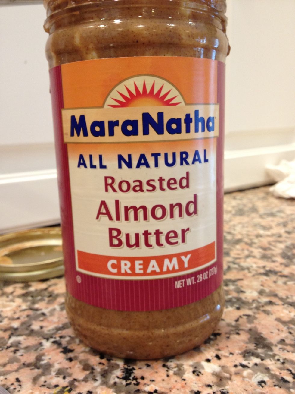 Spread 1 TBS of Almond Butter to one side of the wrap.