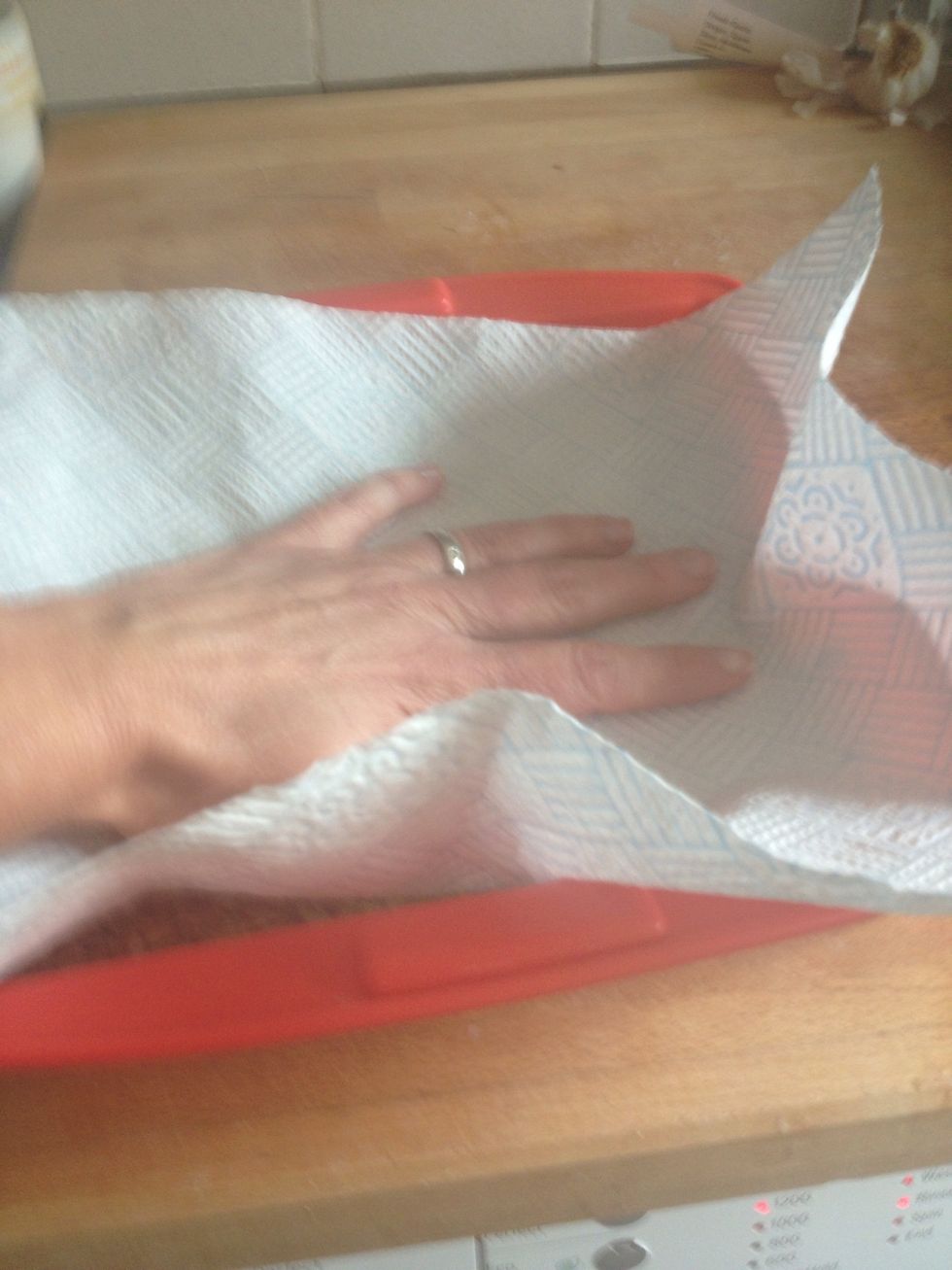 Spread around and then press down to compact mixture.