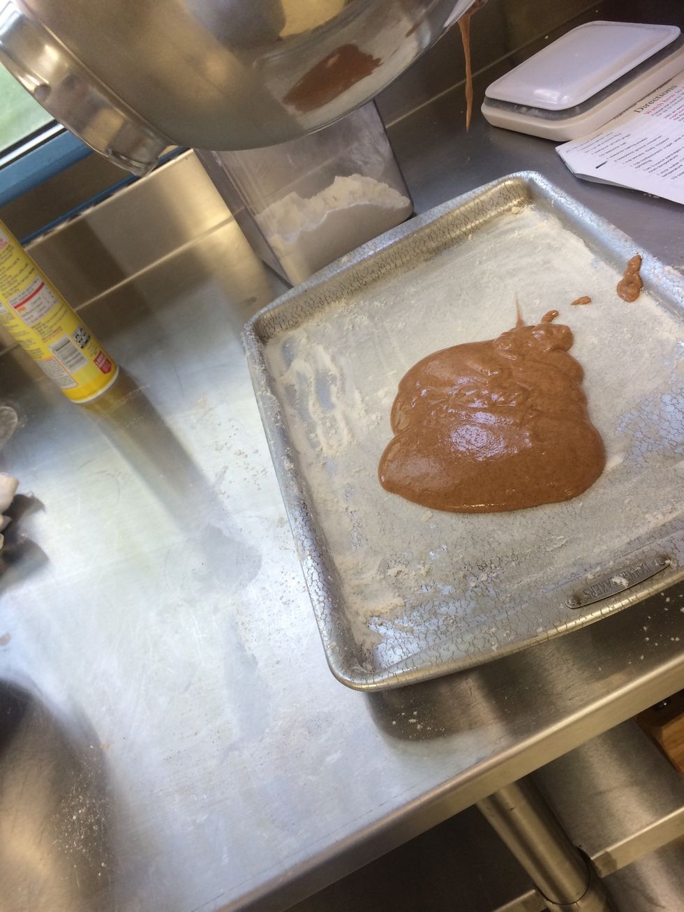 spread batted in jelly roll pan