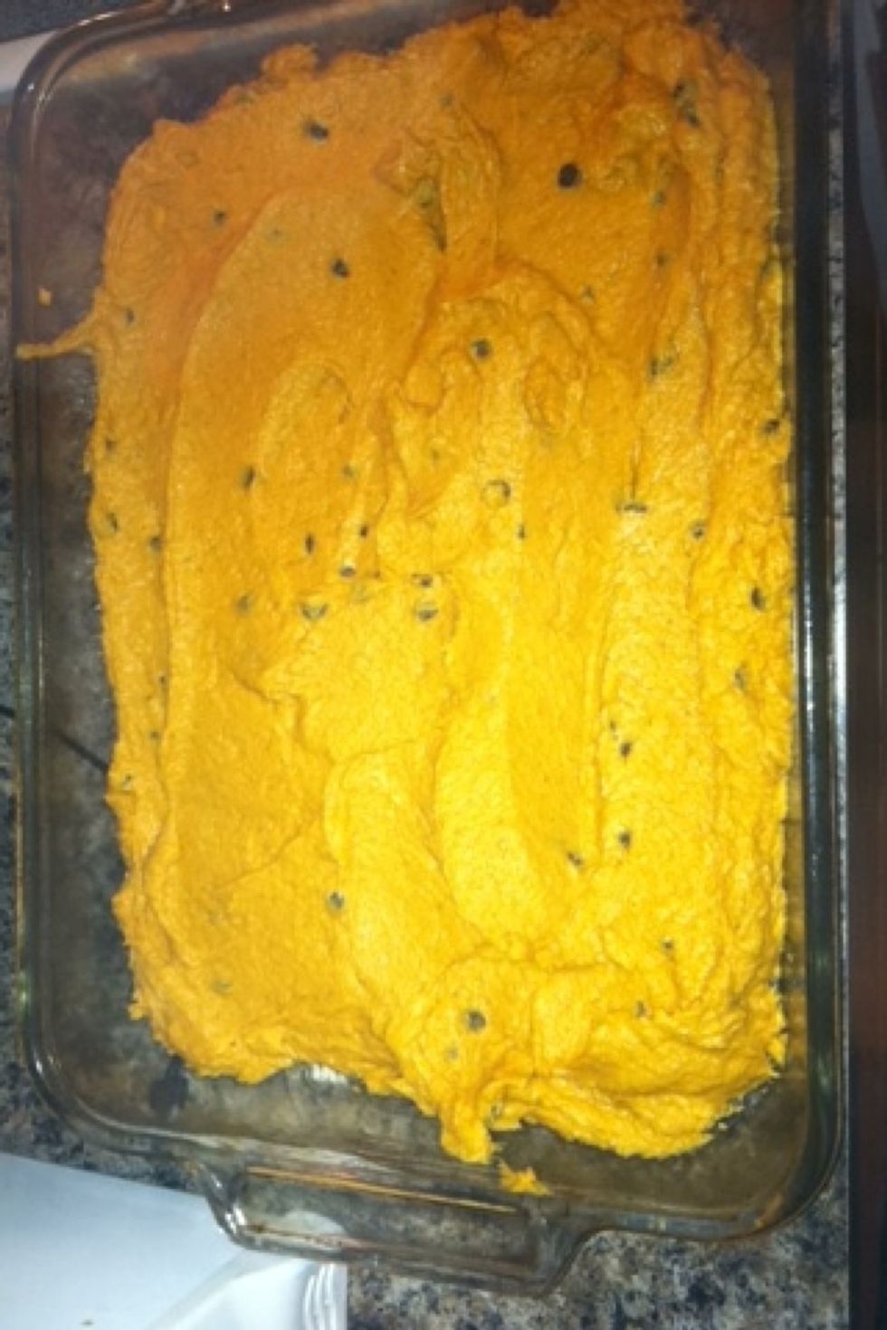 Spread batter evenly in prepared pan