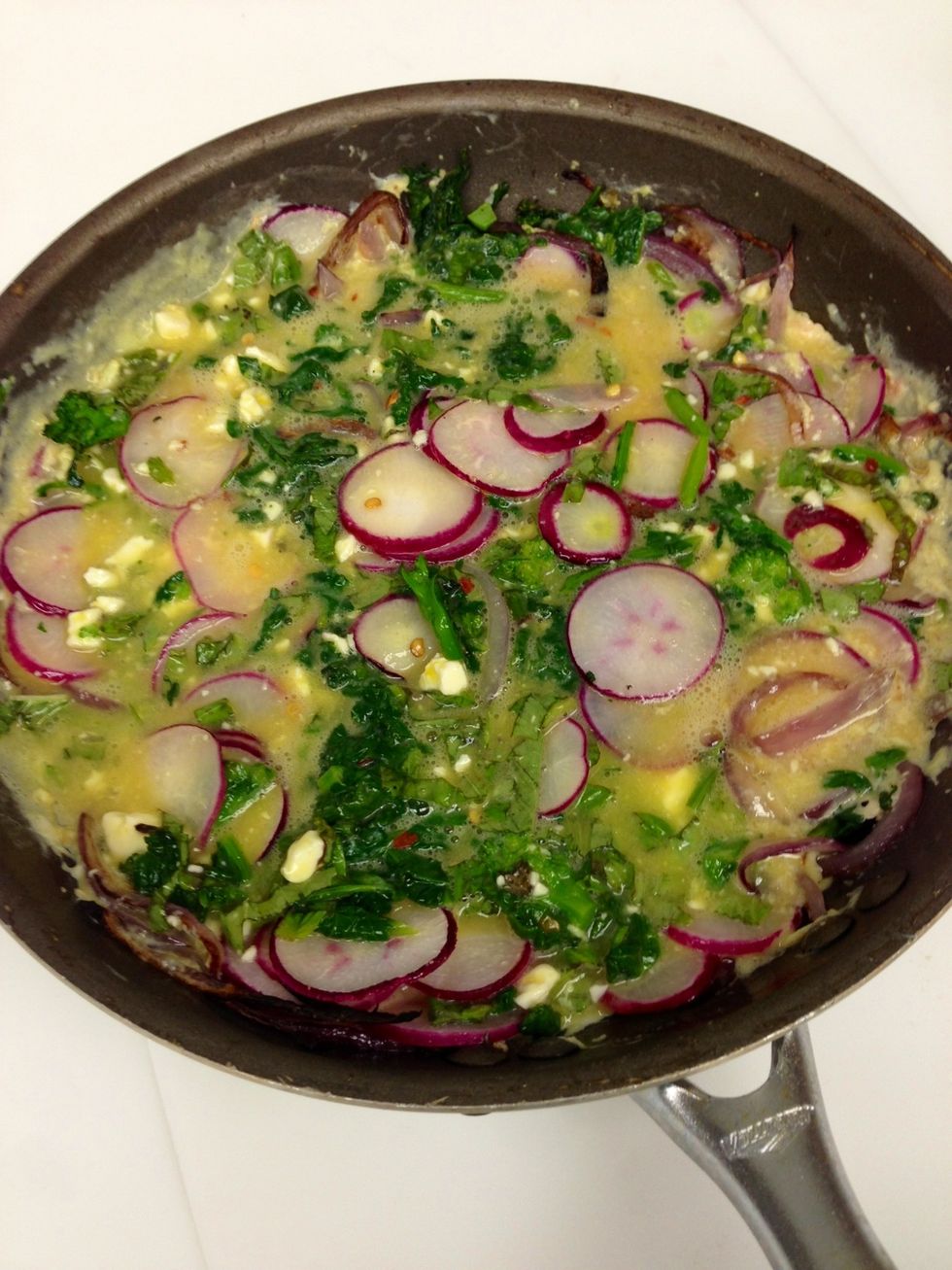 Spread everything out well.