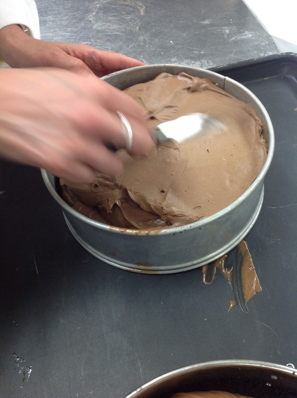 Spread filling evenly over top leaving no air pockets.