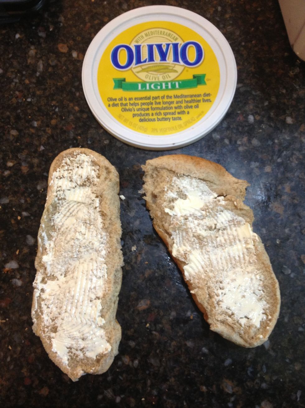 Spread generously with butter