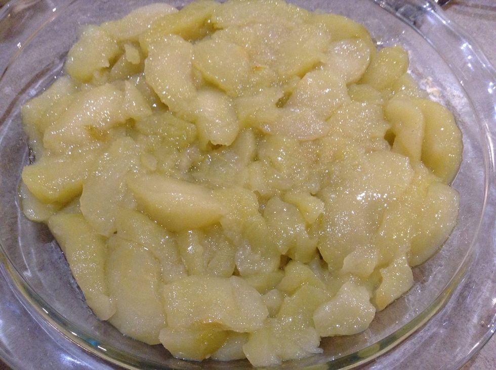 Spread it evenly in your dish