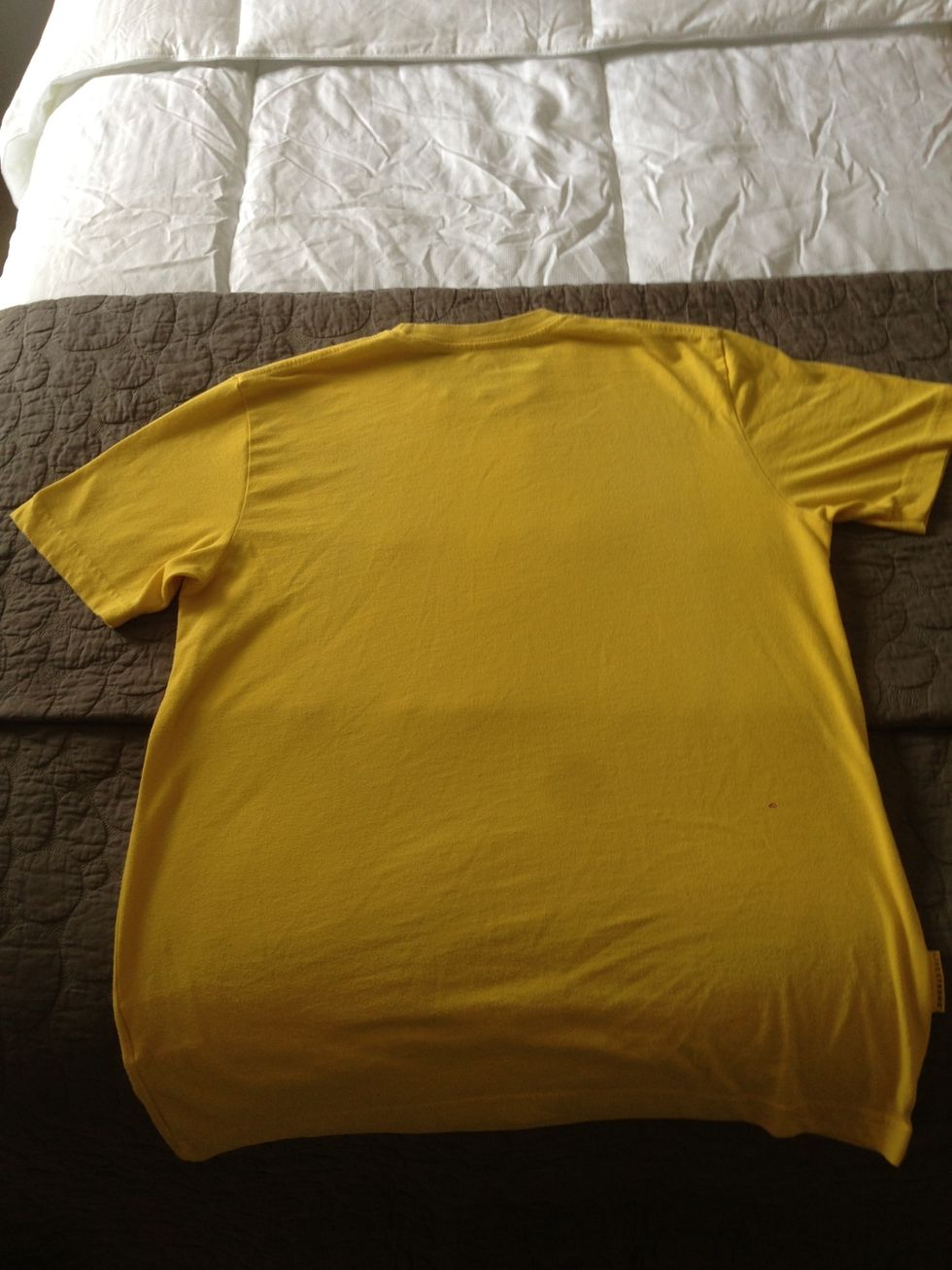 Spread it out, facing down (make sure there are no wrinkles)