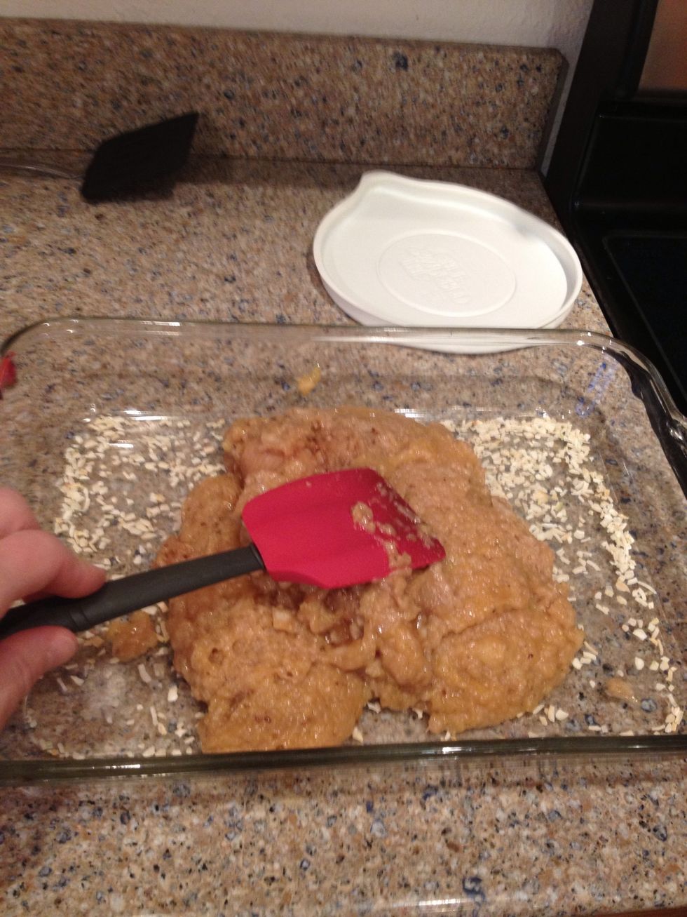 Spread it out so it's even all around...