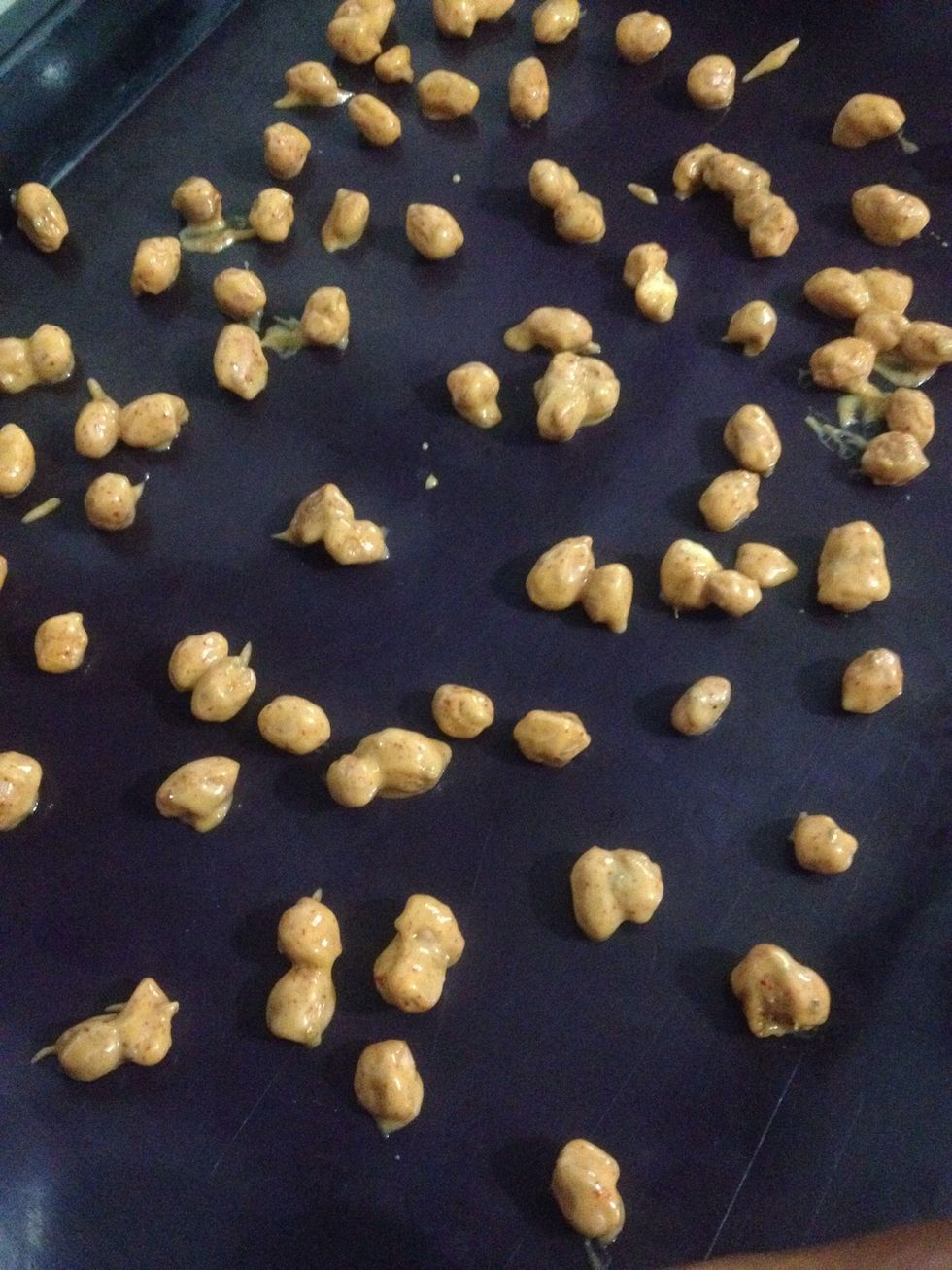 Spread on the baking tray and bake it for 20 min at 180 deg