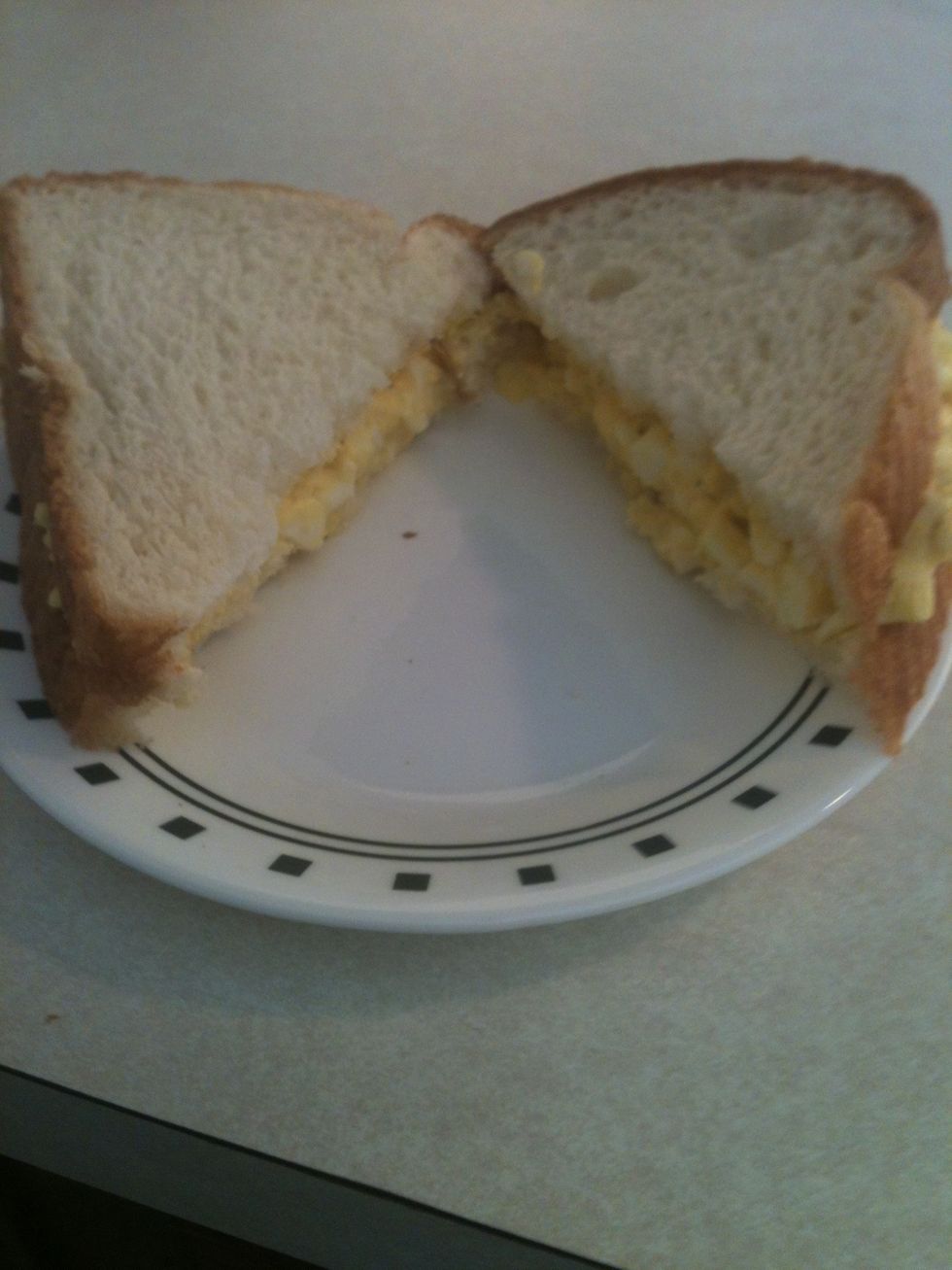 Spread on your bread and refrigerate left overs enjoy!