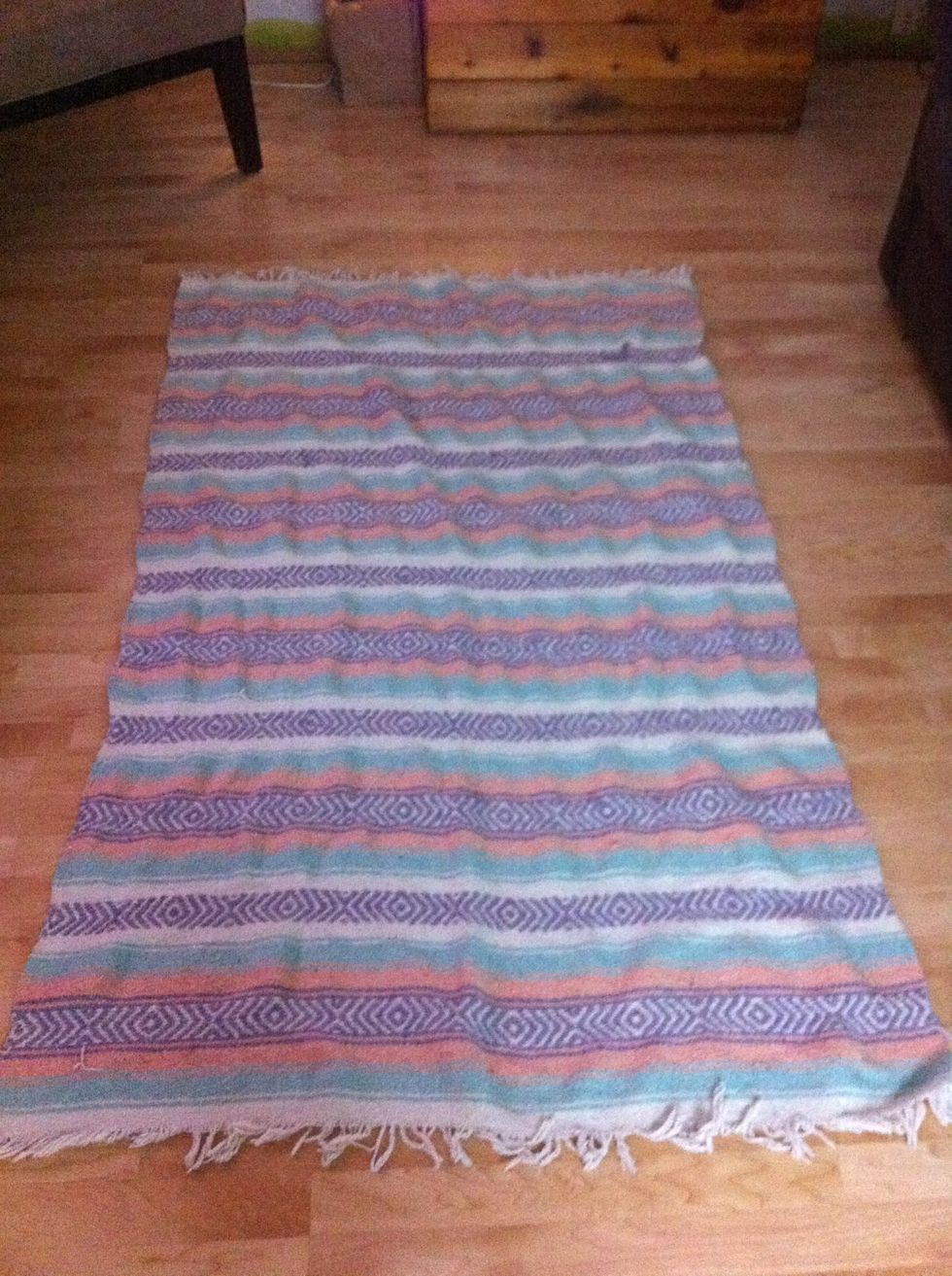 Spread out said blanket