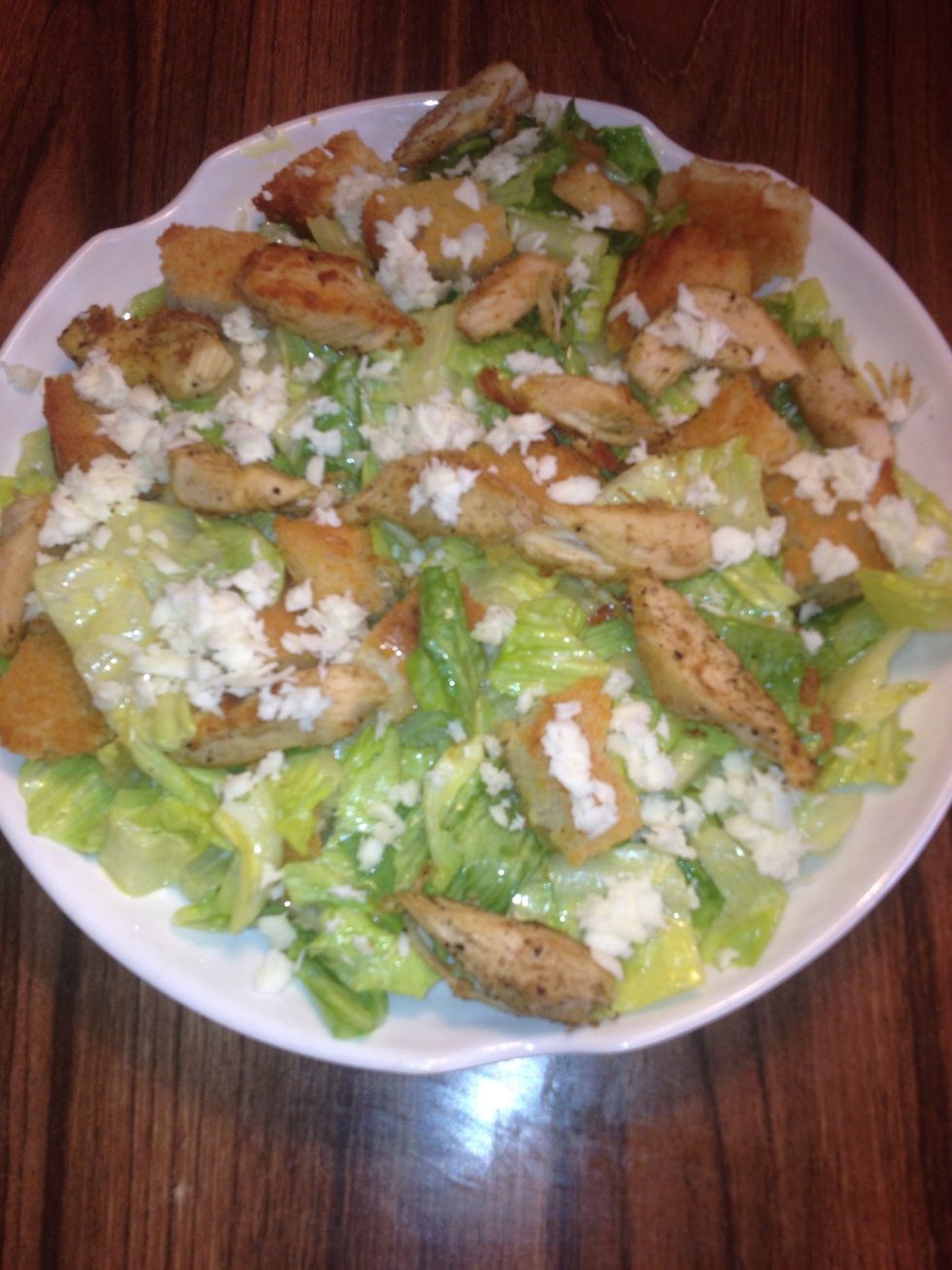 Spread parmesan on the top