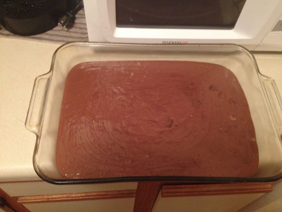 Spread the batter (it will be thick) evenly into the prepared pan.