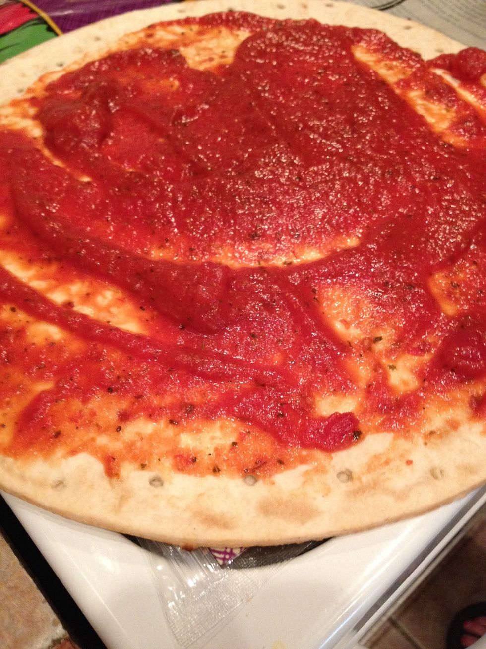 Spread the sauce evenly