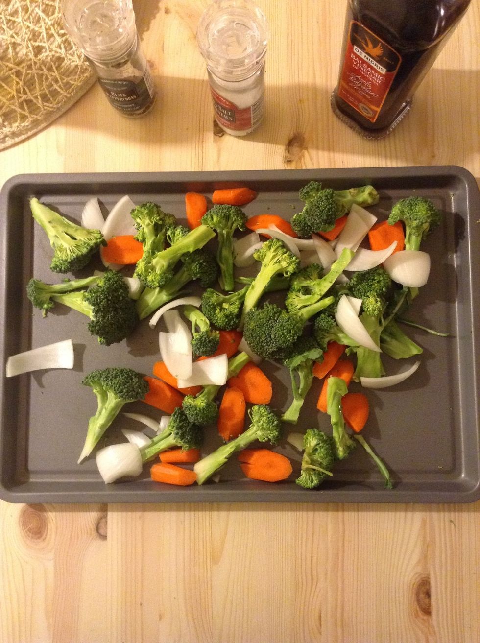 Spread them out on your pan.