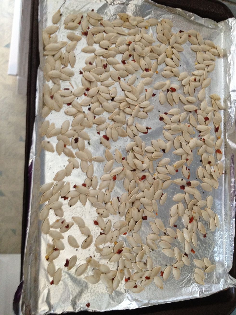 Spread them out so that you have one layer.