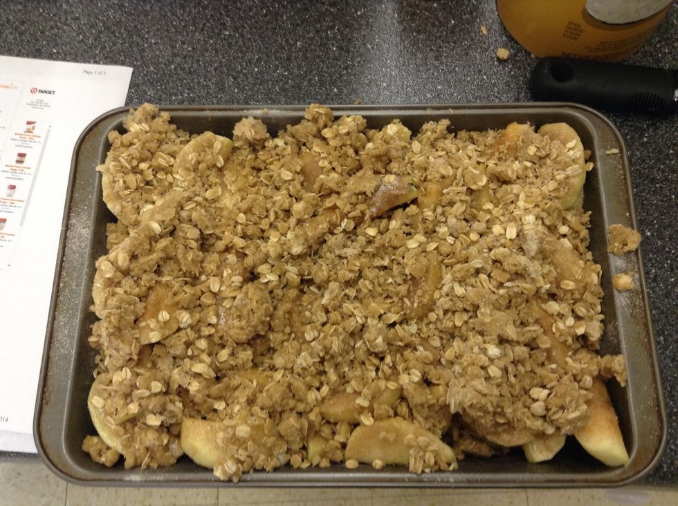 Spread this evenly all over your apples