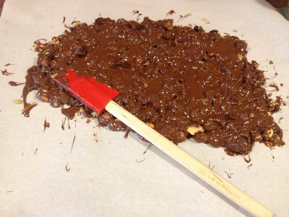 Spread with a spatula.