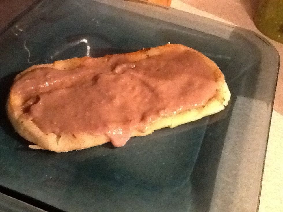 Spread your beans on like this