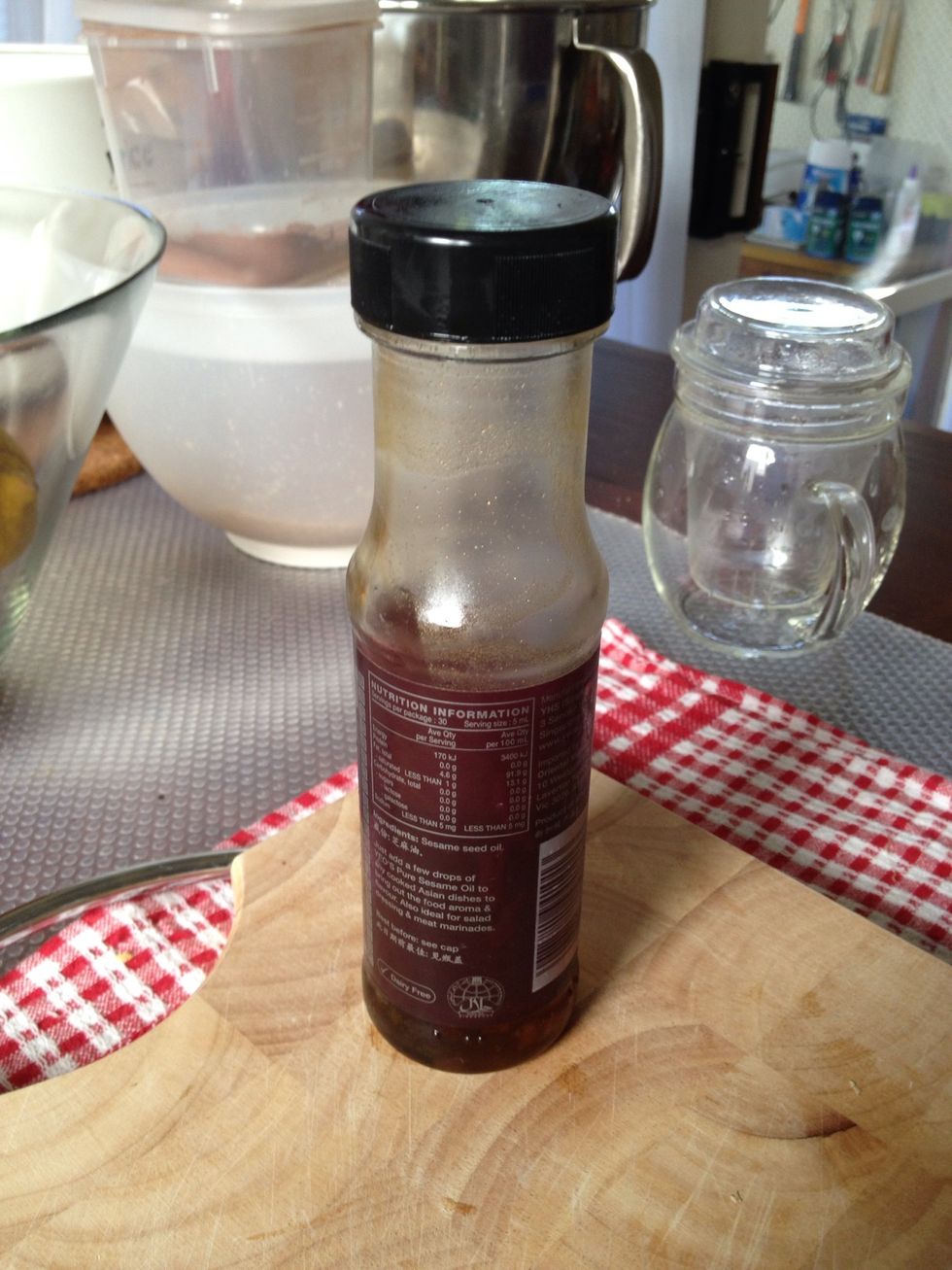 sprinkle 2-3 tbsp. sesame oil