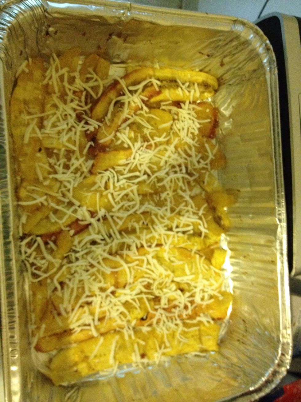 Sprinkle a little bit over the plantains