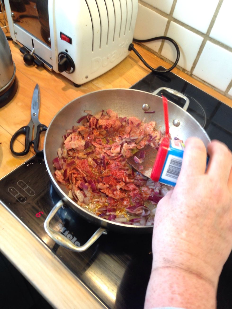 Sprinkle a little paprika over all over the chicken