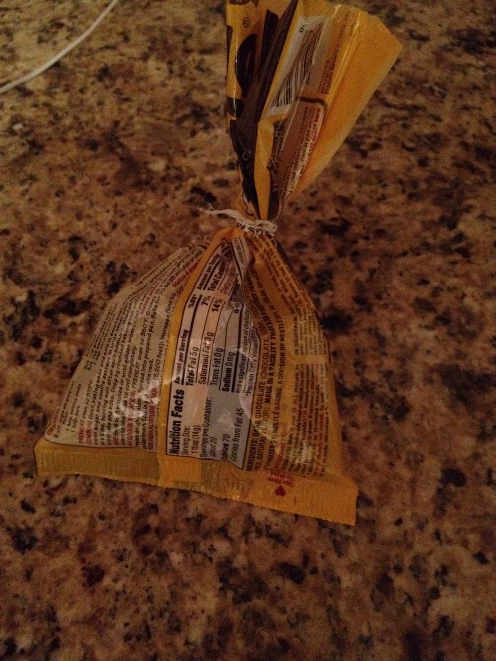 Sprinkle an even later of chocolate chips over top. (The pan will be HOT!) Wait for ten seconds or so, and then spread with the spatula.