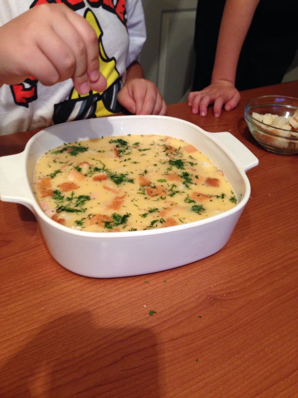 Sprinkle cilantro on top