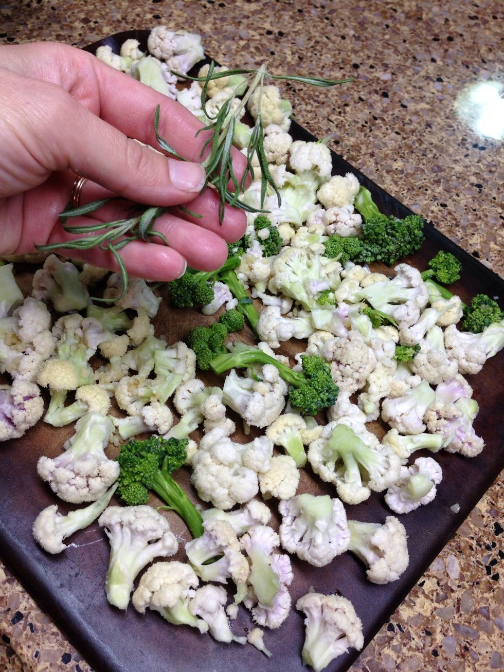 Sprinkle evenly over the cauliflower.