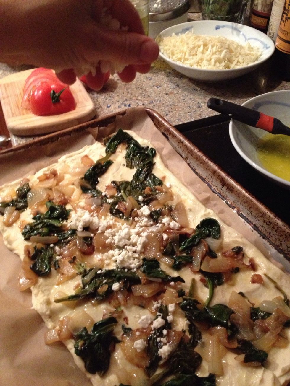 Sprinkle feta on top of that...