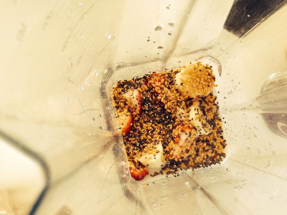 Sprinkle in some flax seeds and chia seeds. Both are terrific sources of Omega oils and the Chia is a wonderful blood-sugar level stabiliser.