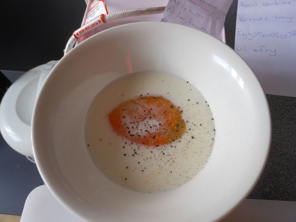 Sprinkle in some salt and pepper.