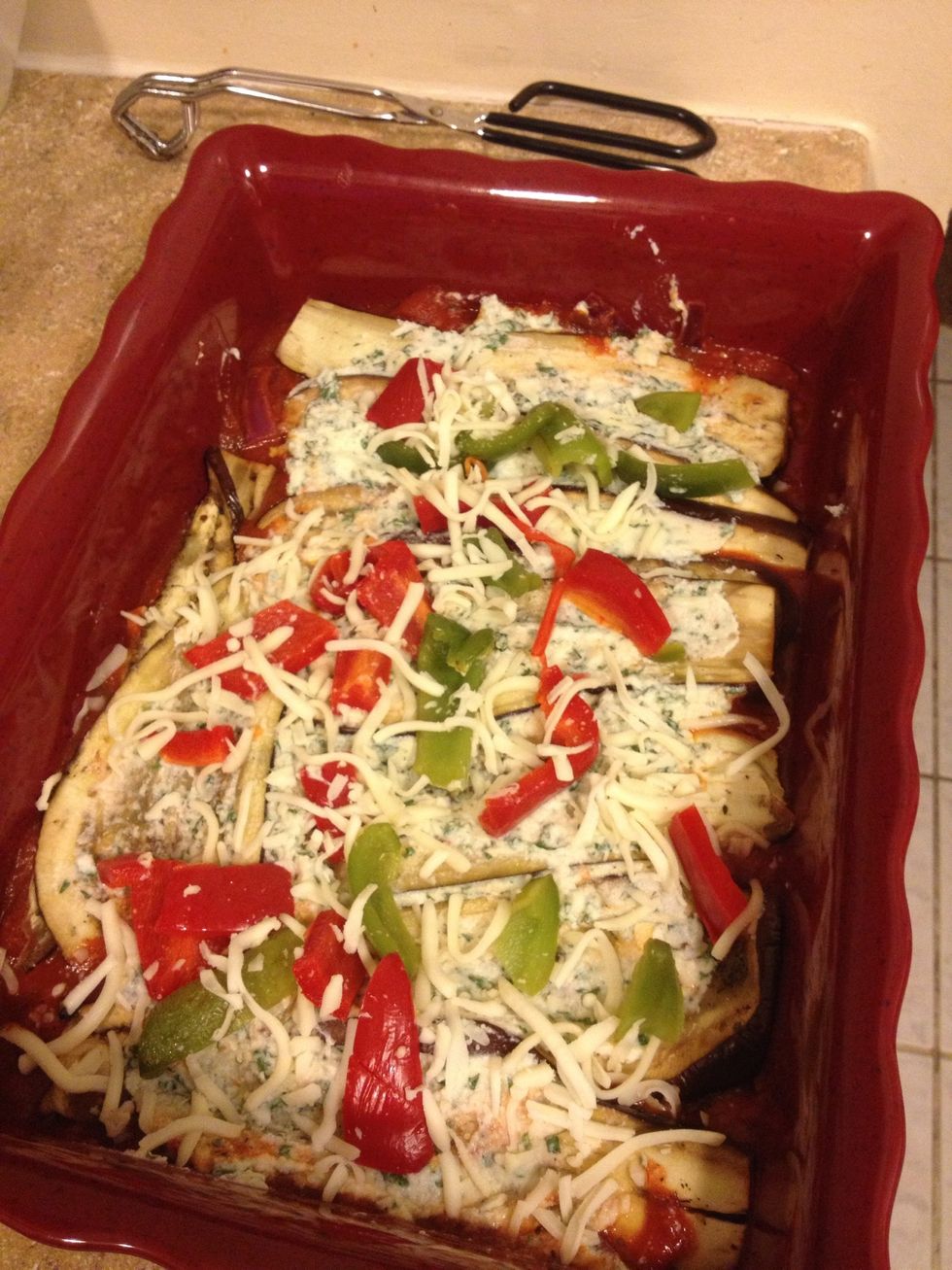 Sprinkle mozzarella cheese