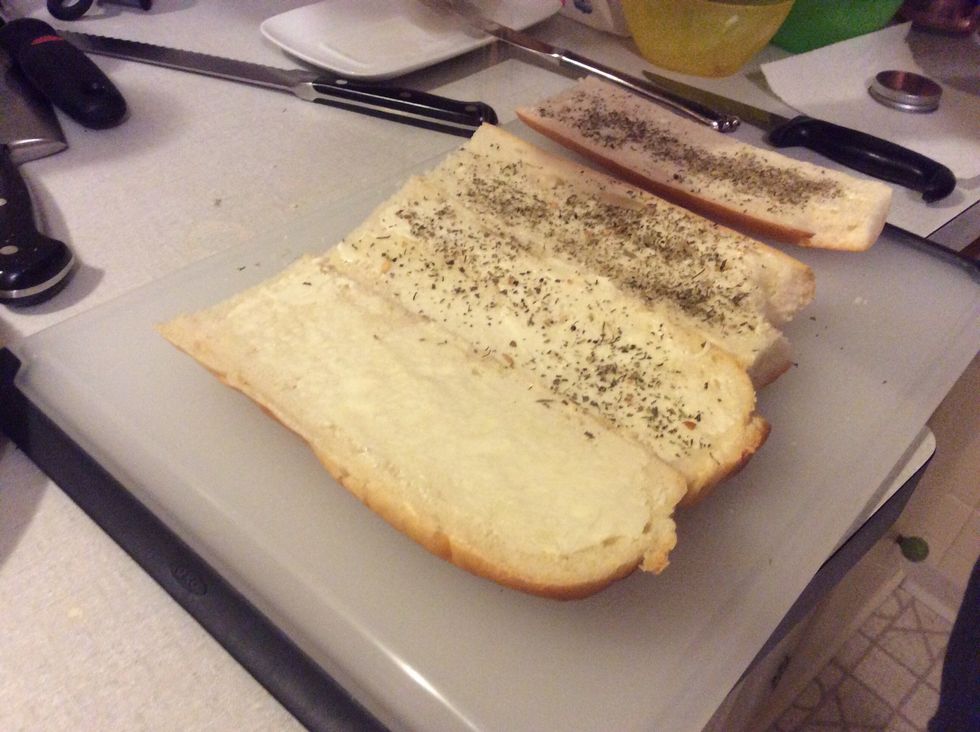 Sprinkle on Italian seasoning
