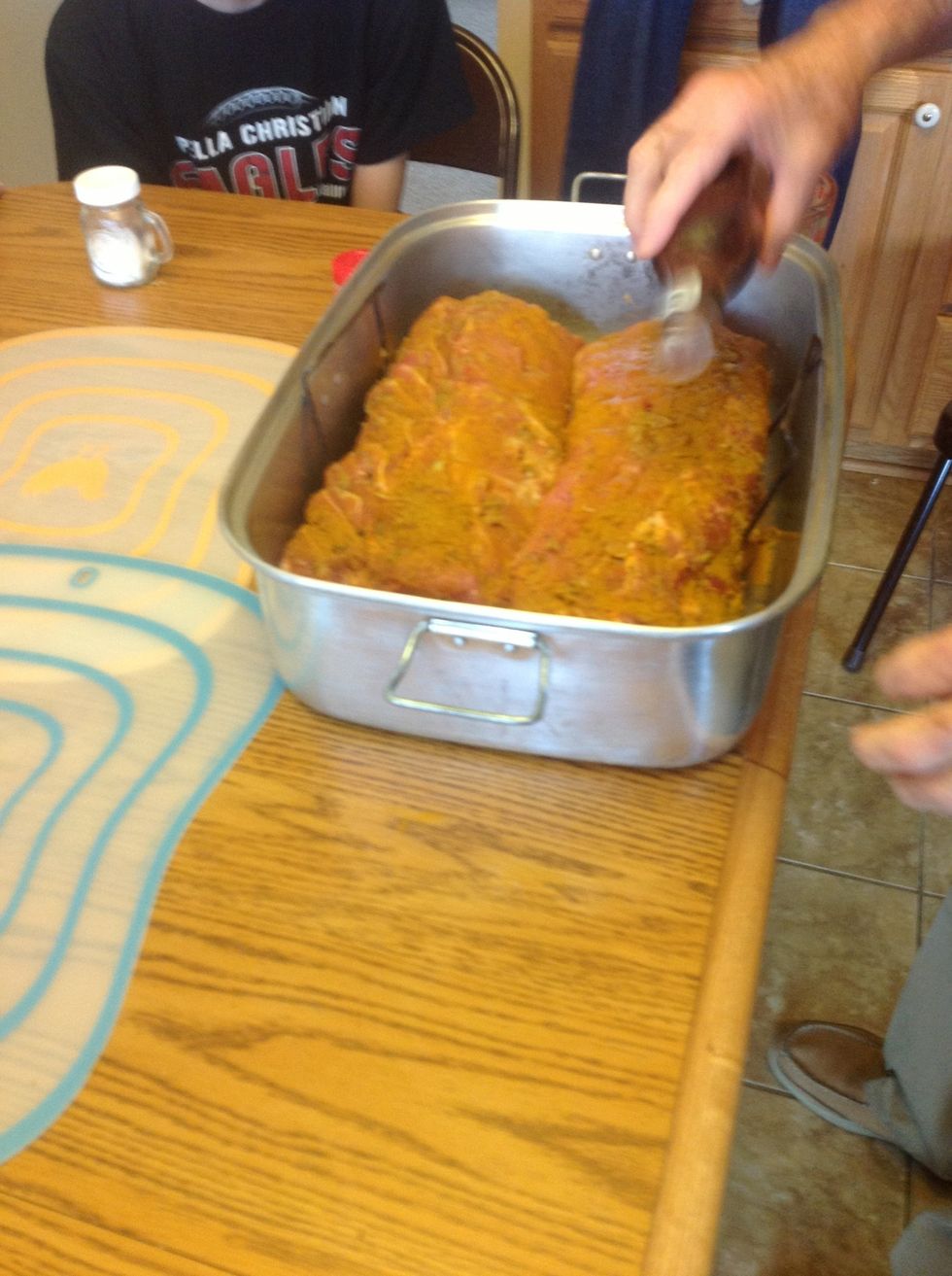 Sprinkle on red wine vinegar