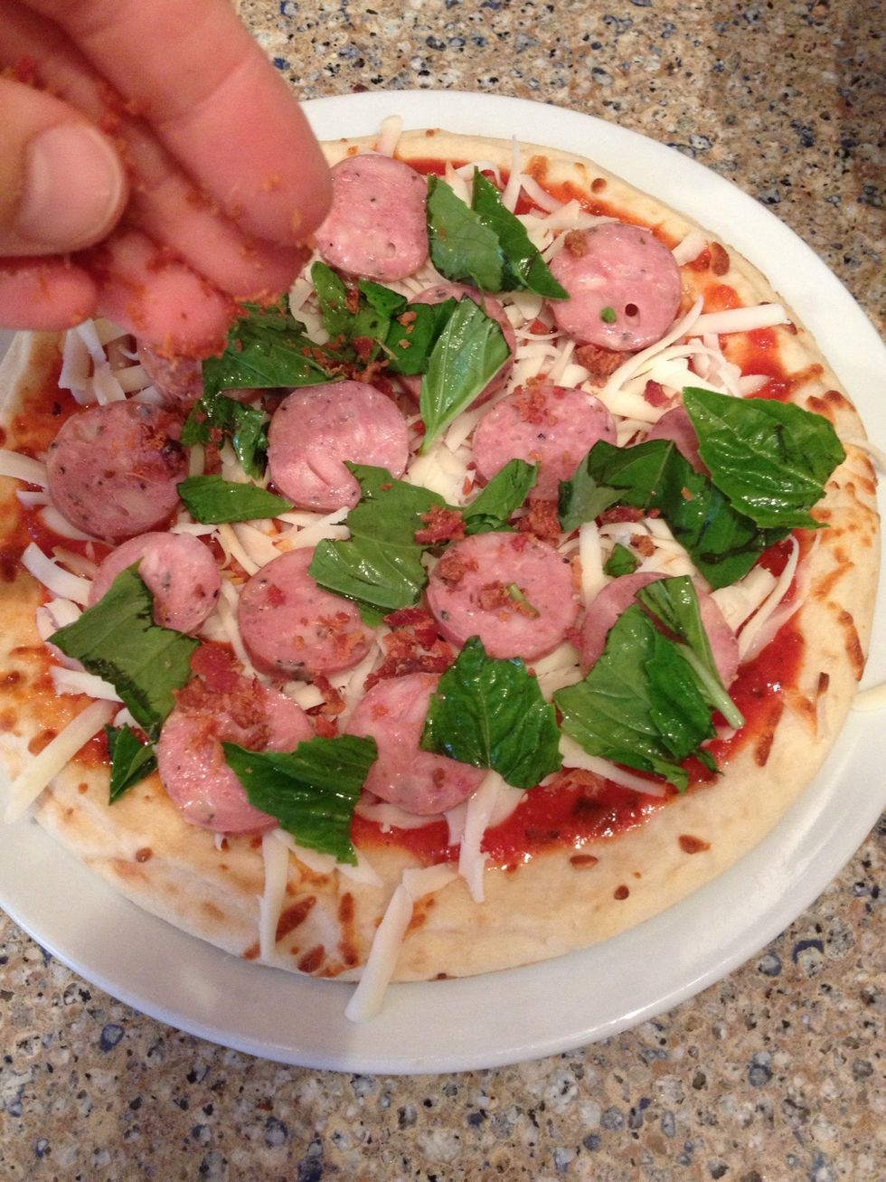 Sprinkle on some bacon bits, just a little for flavor, or a lot if you're crazy about it \ud83d\ude1c!!!