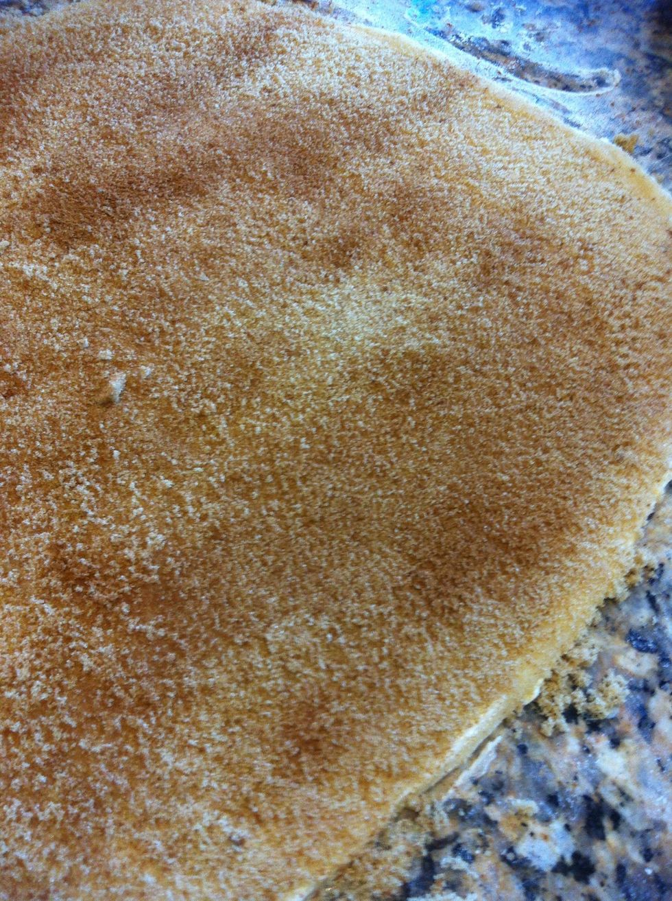 Sprinkle on the cinnamon. BE CAREFUL here. I think the sure fire way to ruin cinnarolls is too much cinnamon.