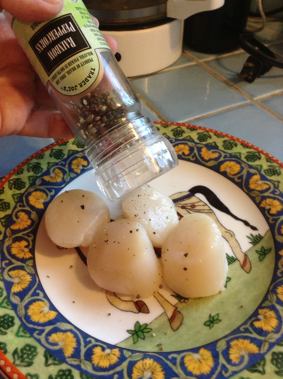 Sprinkle on the pepper - fresh ground is the best but any kind will do.