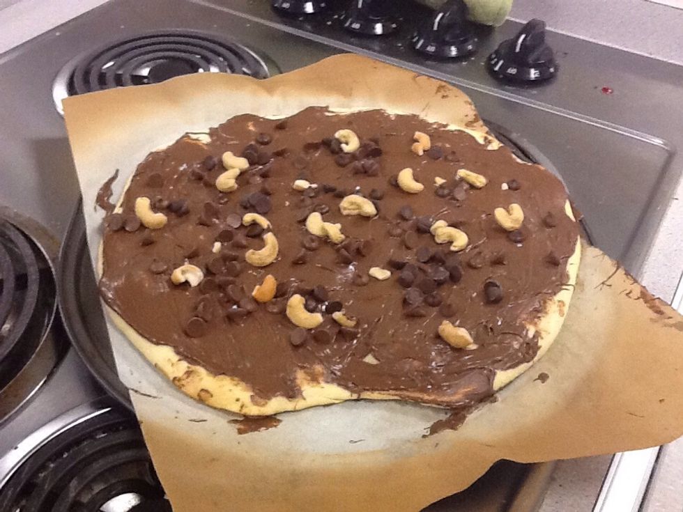 Sprinkle on your chocolate chips and cashews ;)