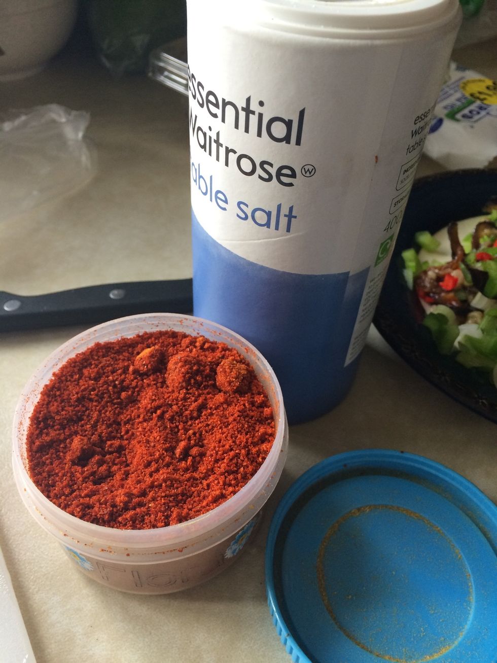 Sprinkle some Chilli powder & salt to taste