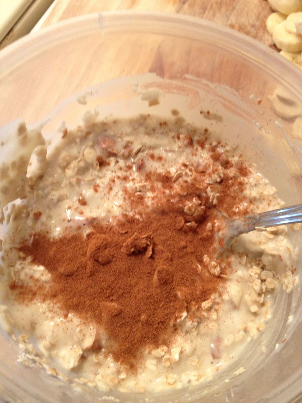 Sprinkle some cinnamon. More or less to your taste