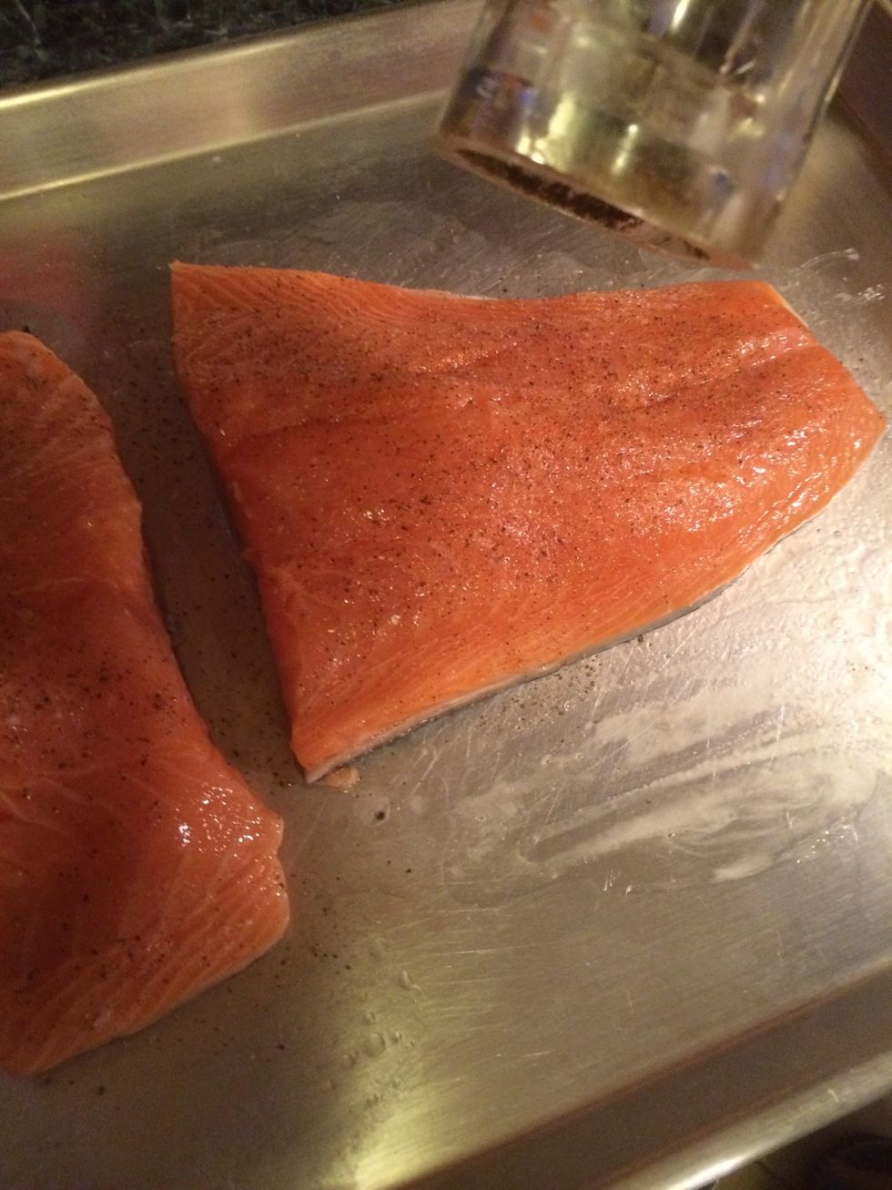 Sprinkle some fresh cracked black pepper on both sides