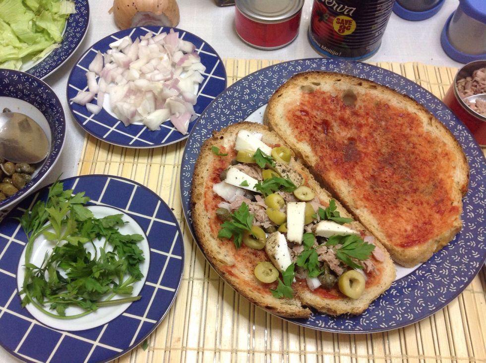 Sprinkle some fresh parsley.