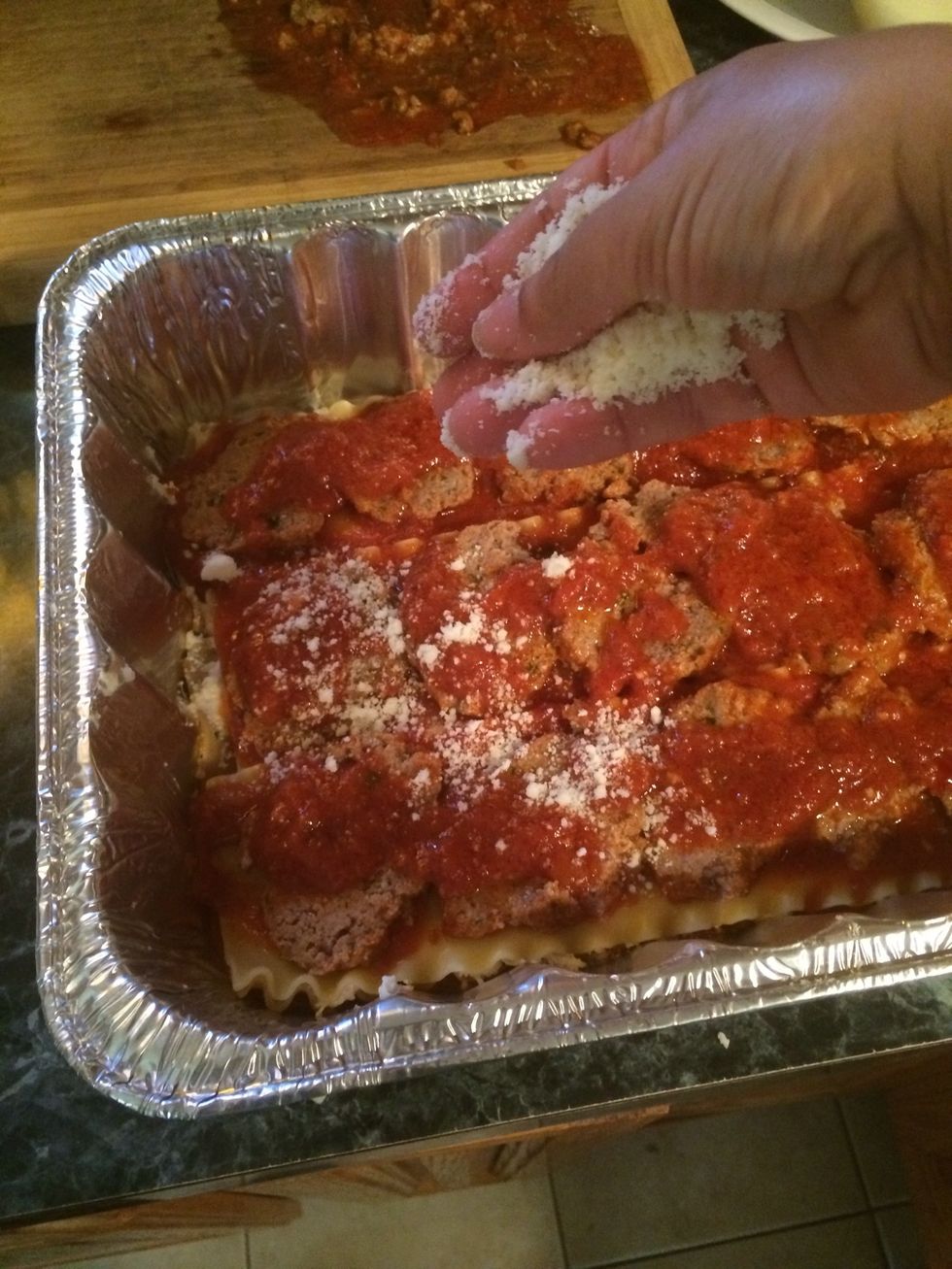 Sprinkle some grated cheese too