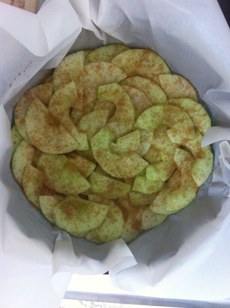 Sprinkle some more cinnamon and brown sugar