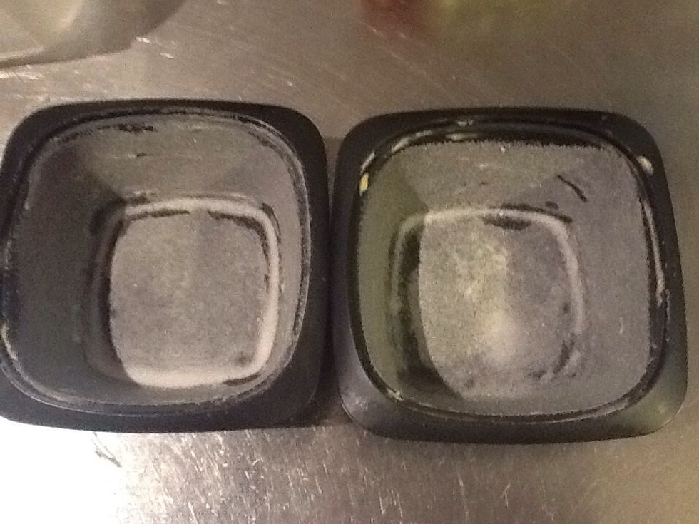 Sprinkle sugar over butter so it is all covered, spoon mixture into ramekins until u can't possibly put any more in.