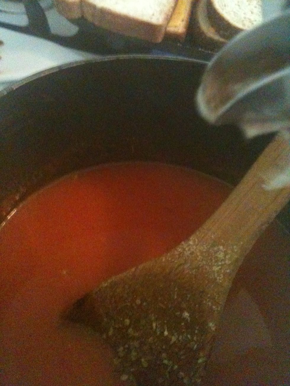 Sprinkle teaspoon of salt in