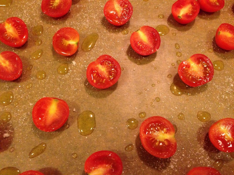 Sprinkle the salt and sugar on top as well.