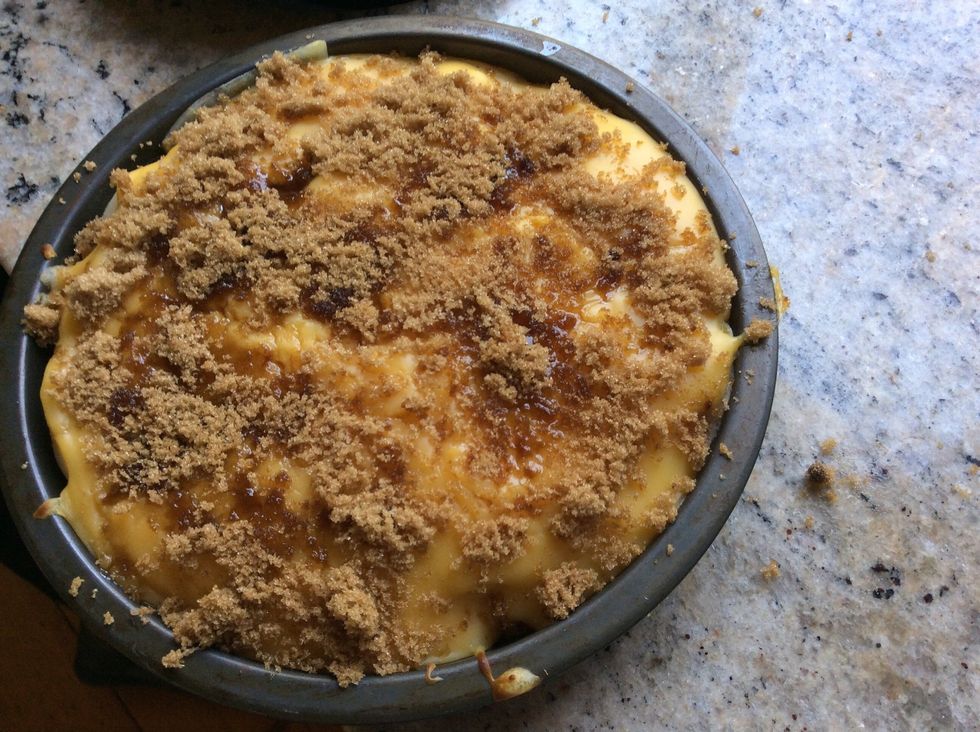 sprinkle with brown sugar and place in oven till the sugar has caremalised