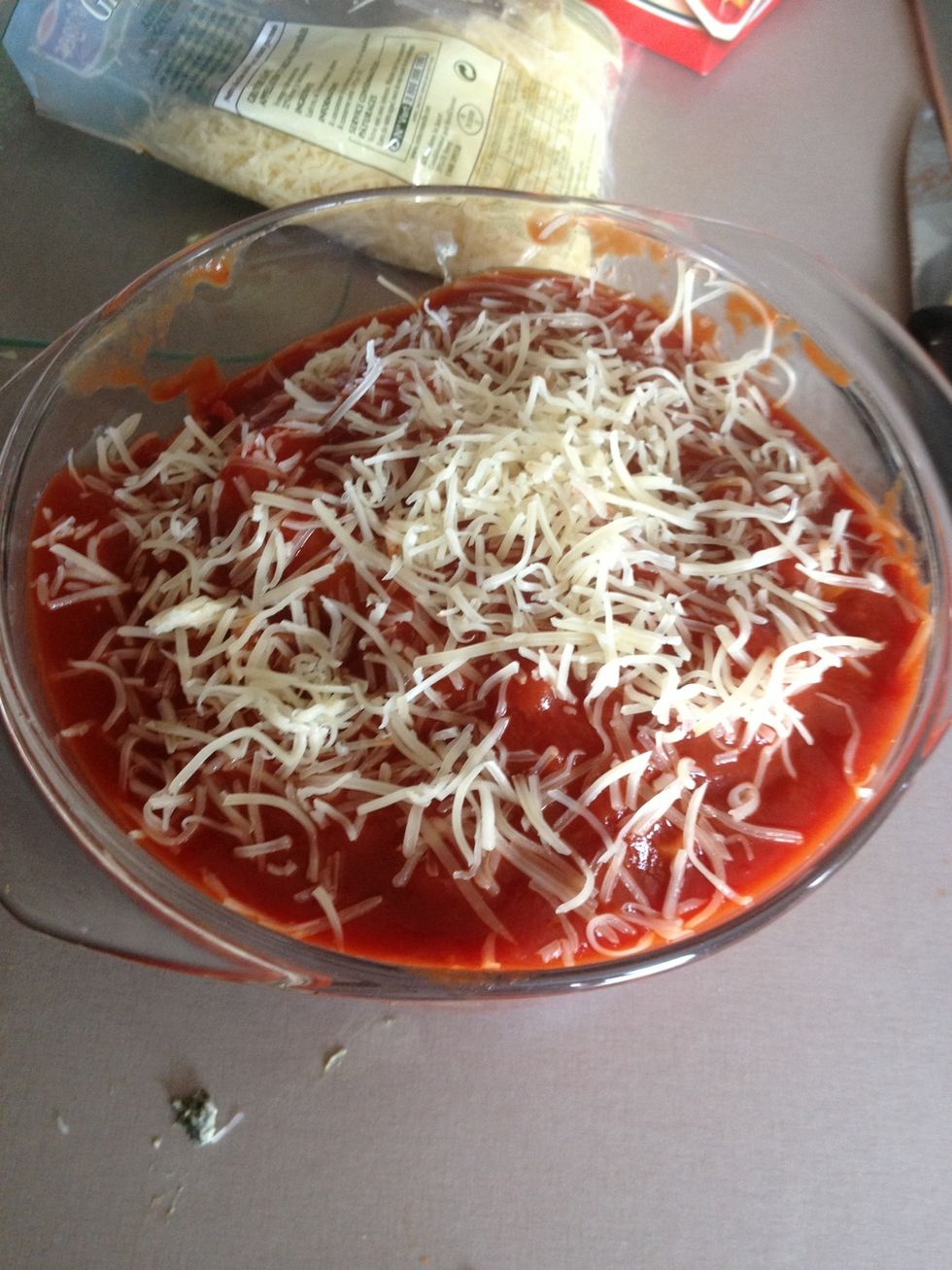 Sprinkle with cheese.